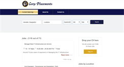 Desktop Screenshot of corpplacements.com